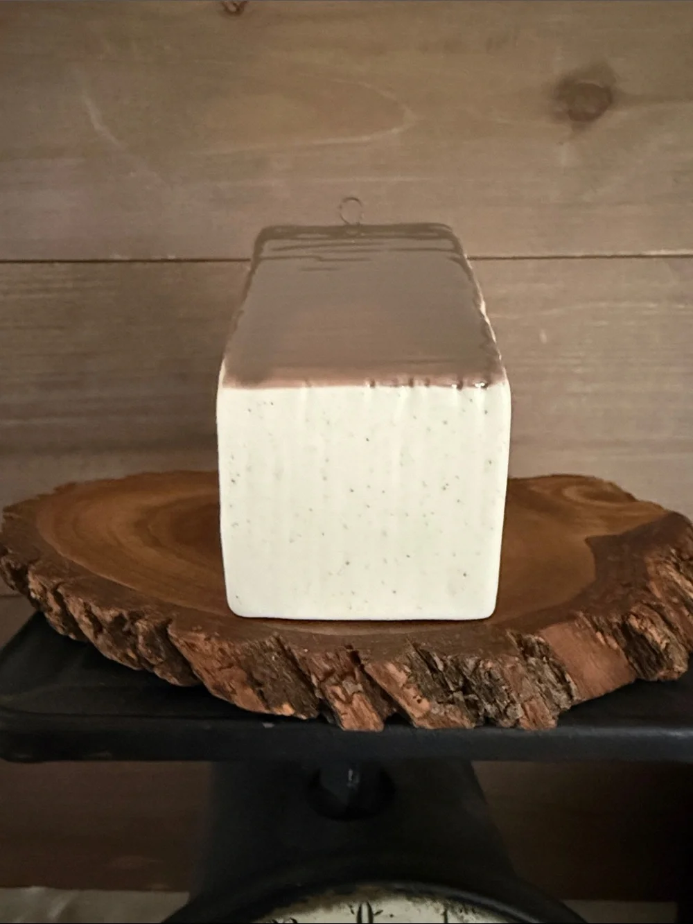 Small Stoneware House Figurine